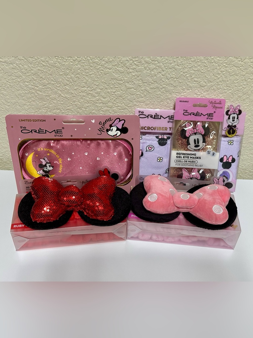 NEW✨ The Crème Shop Disney Minnie Mouse Gift Bundle Lot of 5 Spa Beauty Items